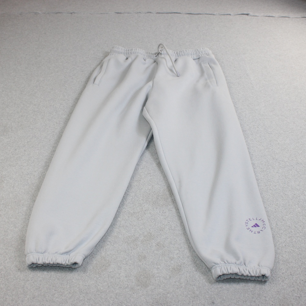 Adidas Stella McCartney Sweatpants Womens Medium Gray Fleece Jogger Athleisure